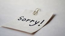 The Fine Art of Apologizing