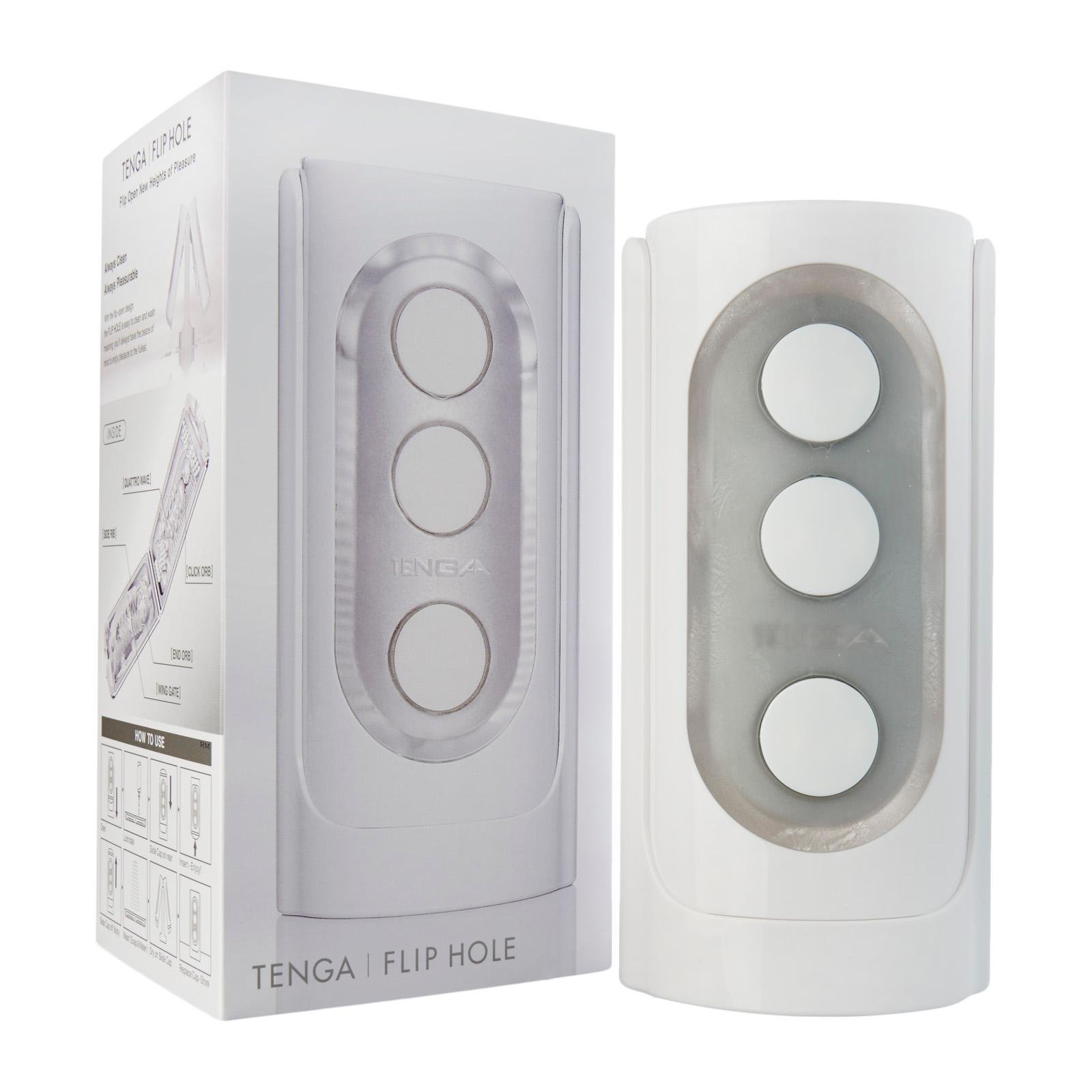 Мастурбатор Tenga Flip Hole, белый THF-001 - Tenga - Не анатомические мастурбаторы - Купить